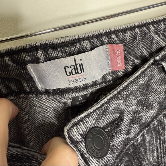Cabi 100% BF Boyfriend Relaxed Women's Gray Jeans Size 6 NWOT - Picture 7 of 8